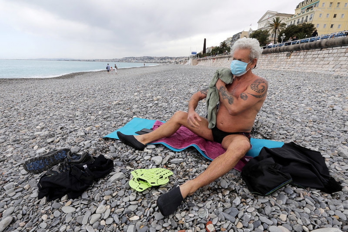 Swim but don't sunbathe - French Riviera beach re-opens with post-lockdown rules